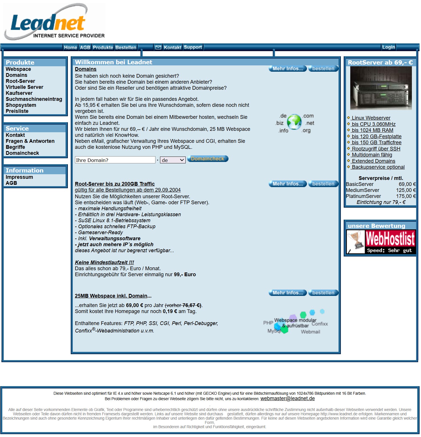 Leadnet.de 2003